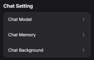 Dreemy AI interface excerpt: Chat controls