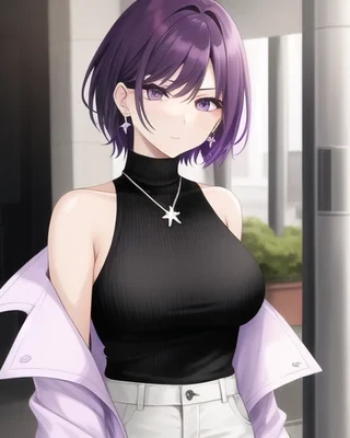 Dreemy AI character Mai, illustrated adult portrait